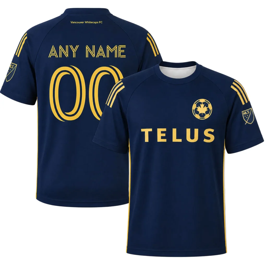 Whitecaps FC Custom Navy Jersey – Impressive Fan Style