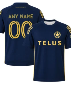 Whitecaps FC Custom Navy Jersey – Impressive Fan Style