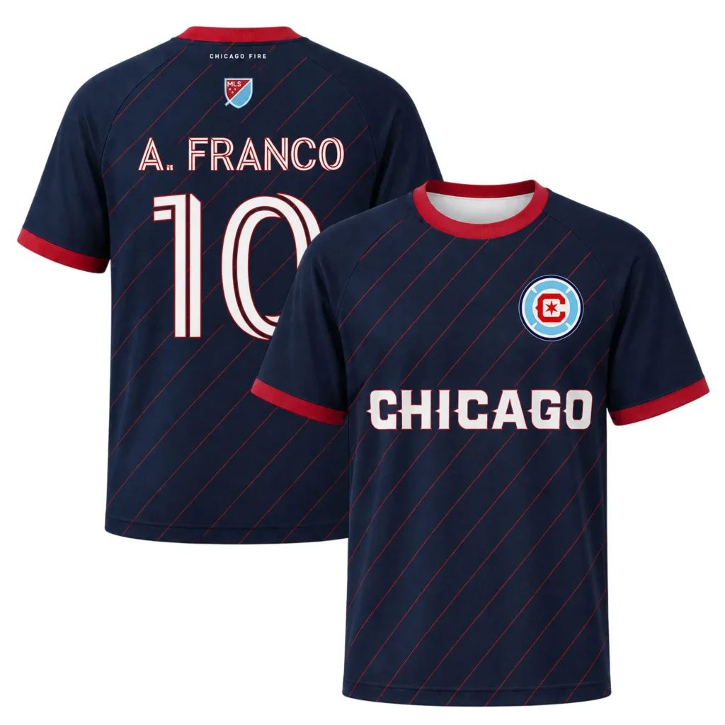 Andre Franco Chicago Fire Jersey Vibrant Navy Kit