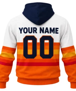 Astros Fan Hoodie Custom Exclusive Retro Stripe Design