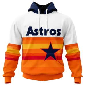 Astros Fan Hoodie Custom Exclusive Retro Stripe Design