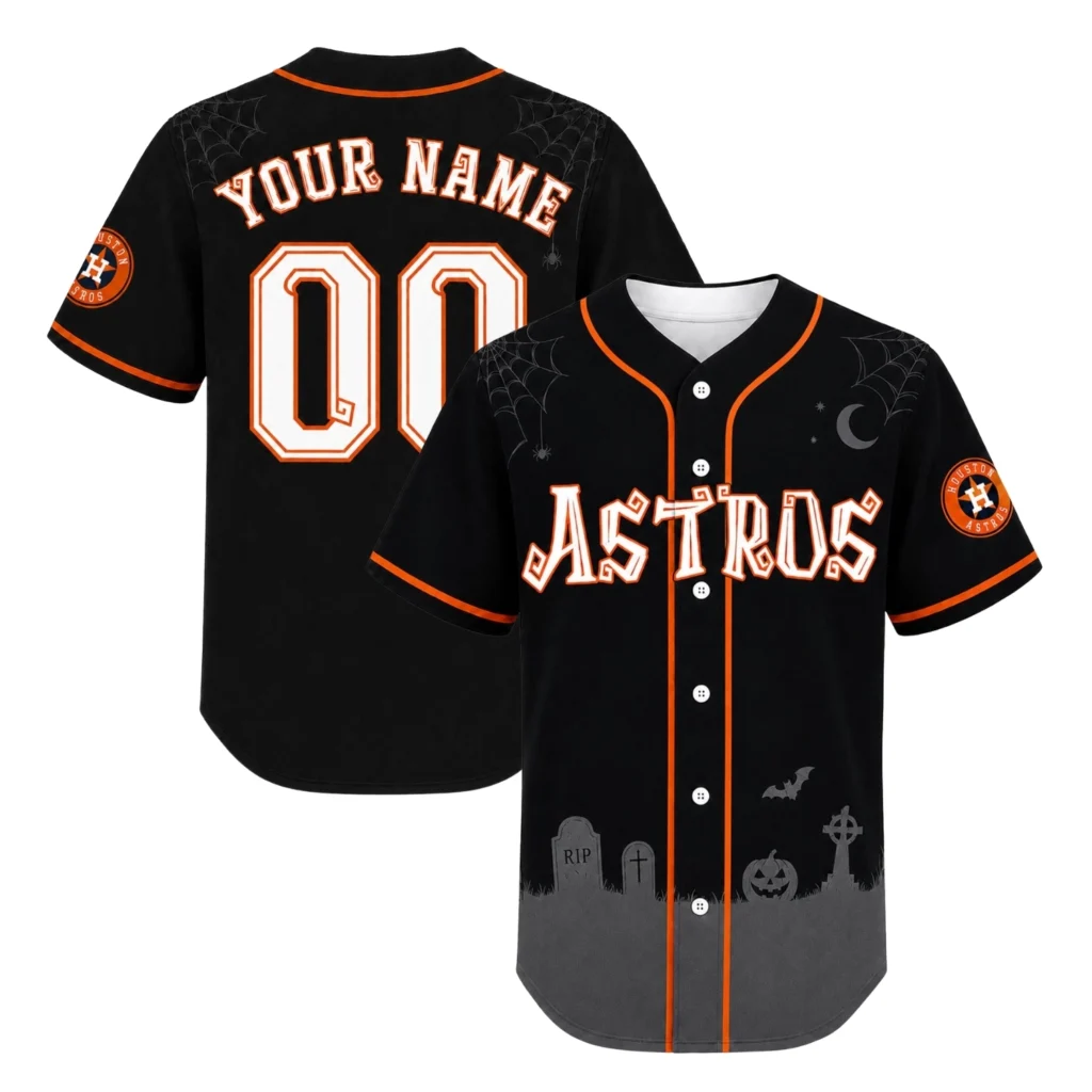 Astros Halloween Jersey Custom Festive Black Style