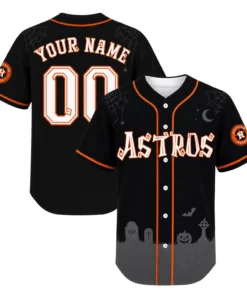 Astros Halloween Jersey Custom Festive Black Style