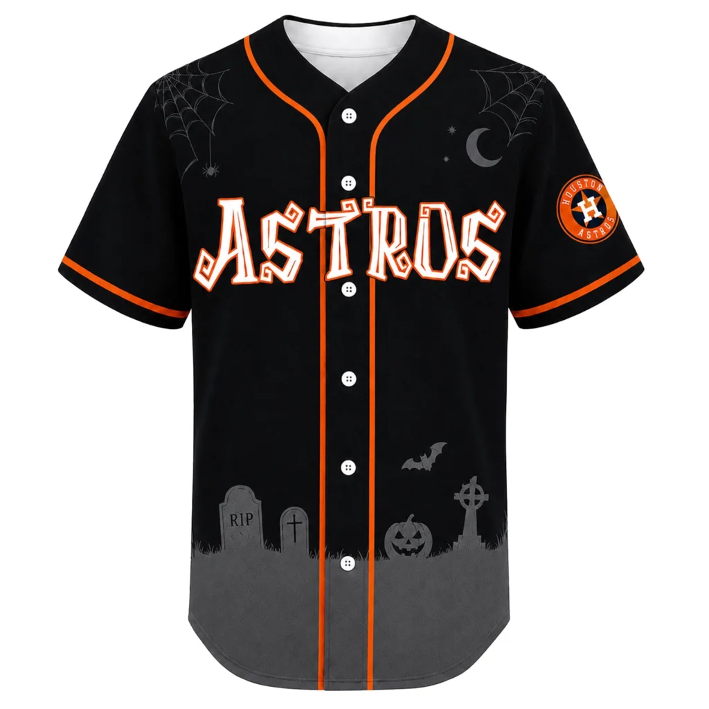 Astros Halloween Jersey Custom Festive Black Style