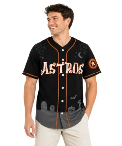 Astros Halloween Jersey Custom Festive Black Style