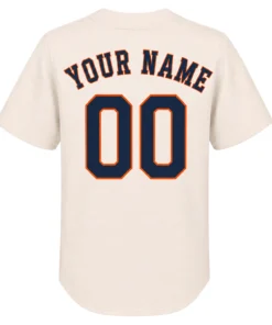 Astros Retro Jersey Custom Remarkable Cream Style