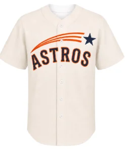 Astros Retro Jersey Custom Remarkable Cream Style