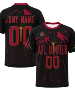Atlanta United Custom Soccer Jersey – Bold Golden Spike Style