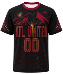 Atlanta United Custom Soccer Jersey – Bold Golden Spike Style