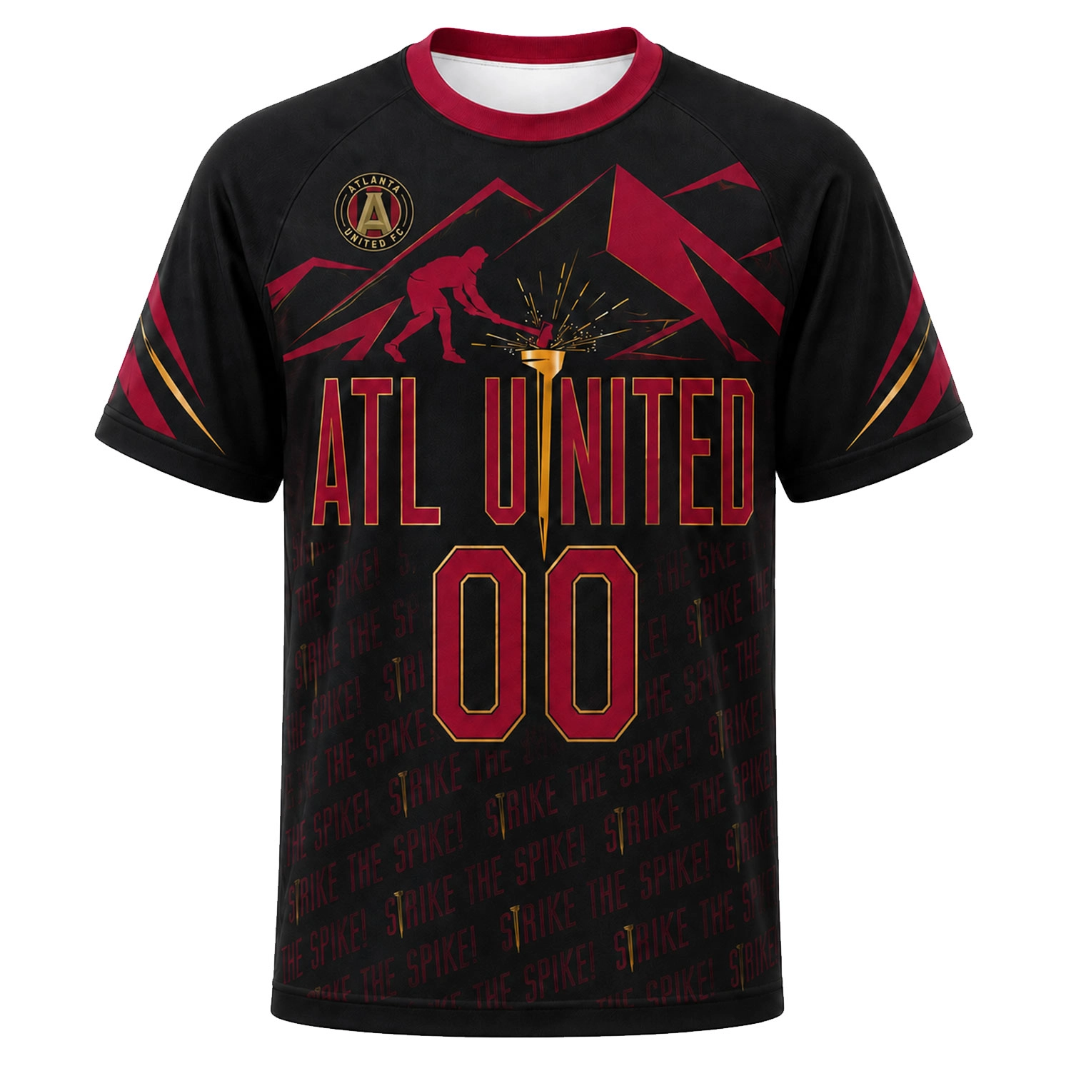 Atlanta United Custom Soccer Jersey – Bold Golden Spike Style