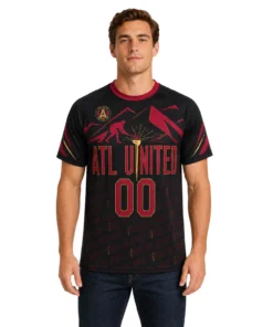 Atlanta United Custom Soccer Jersey – Bold Golden Spike Style