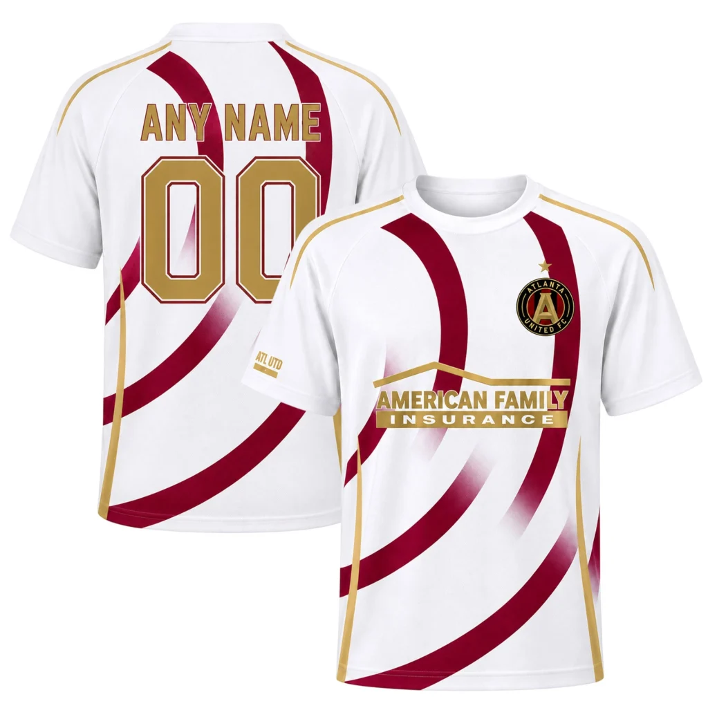 Atlanta United Custom Soccer Jersey – Dynamic Stripe Style