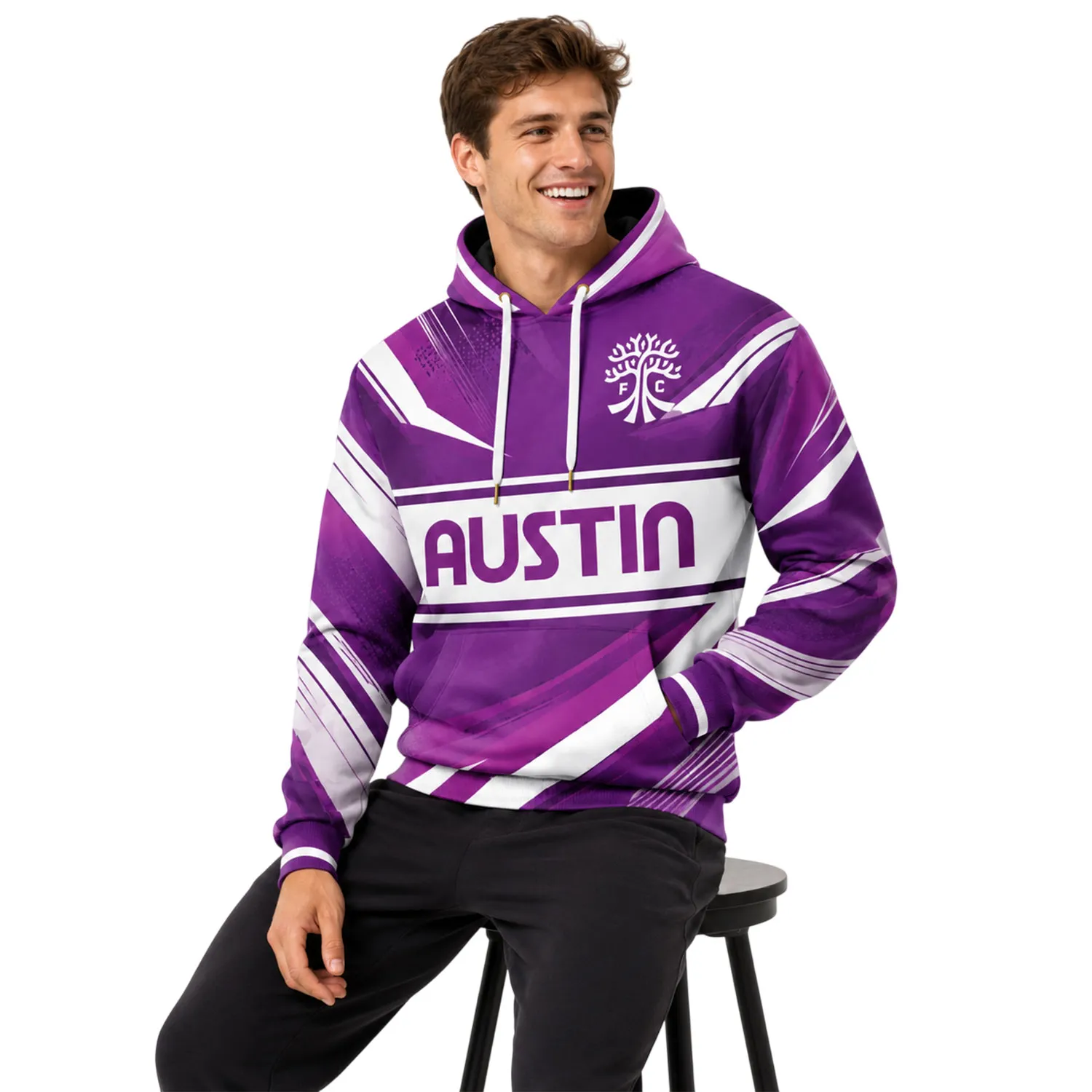 Austin FC Custom Hoodie Purple – Elite Fan Apparel