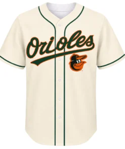 Baltimore Orioles Cream Baseball Jersey Dynamic Fan Merch