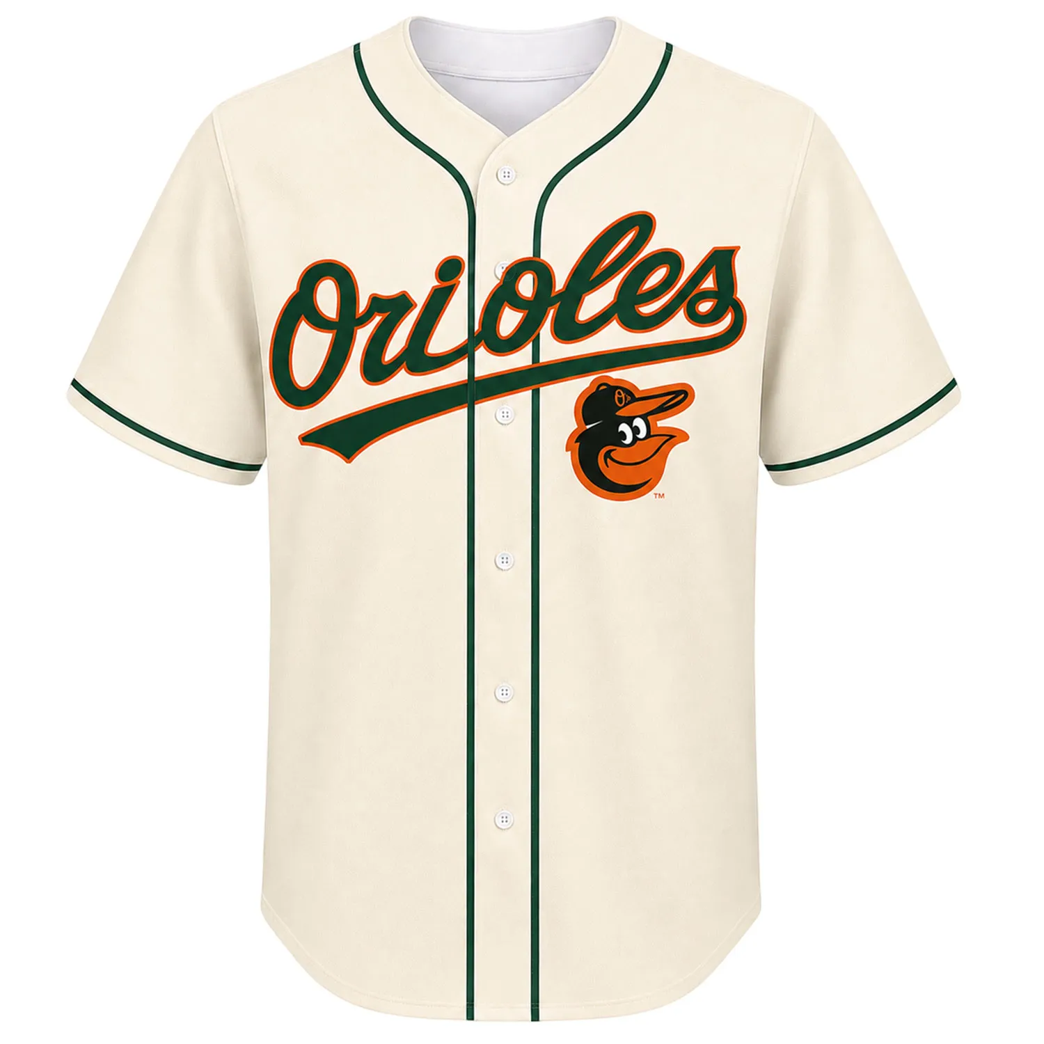 Baltimore Orioles Cream Baseball Jersey Dynamic Fan Merch