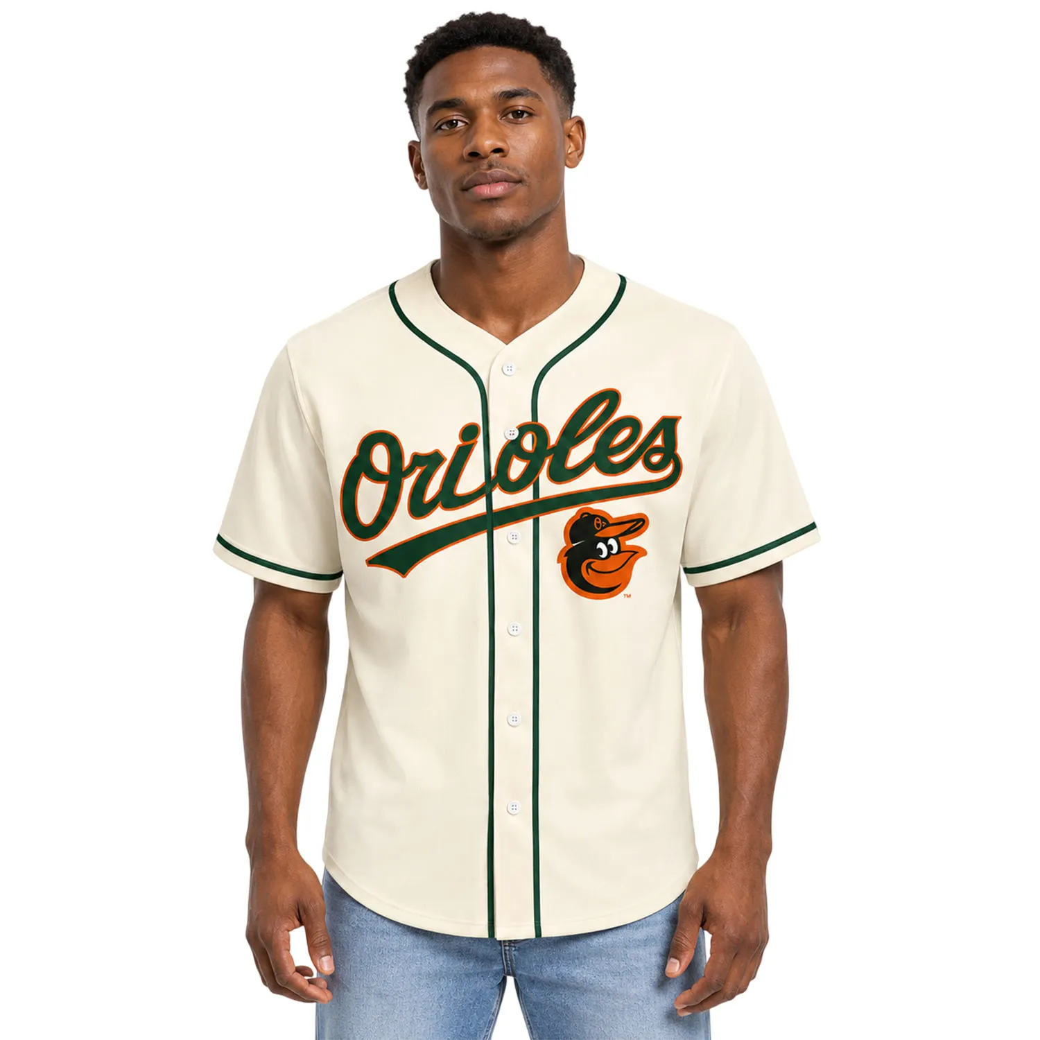Baltimore Orioles Cream Baseball Jersey Dynamic Fan Merch