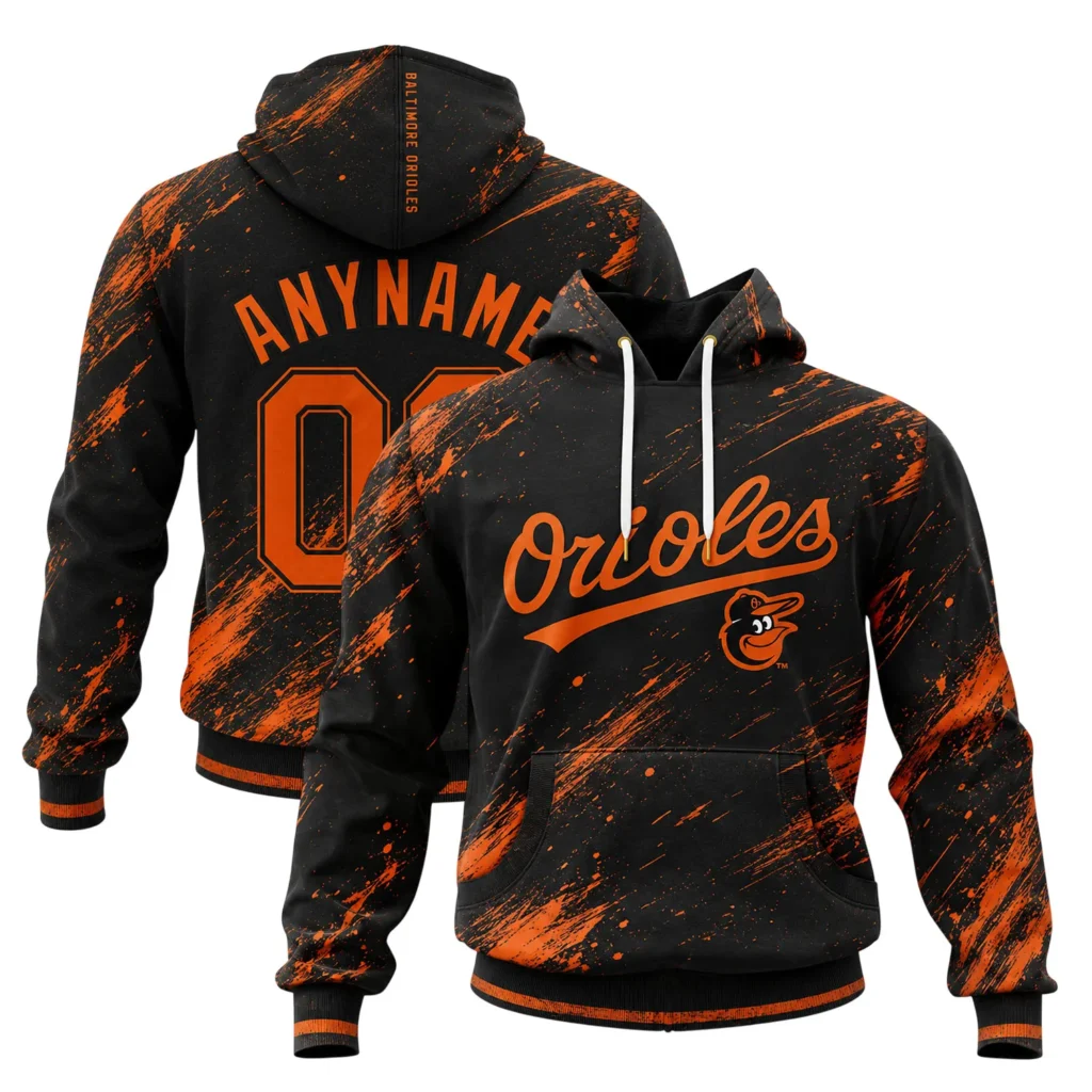 Baltimore Orioles Hoodie Custom Name & Number Special Fan Gear