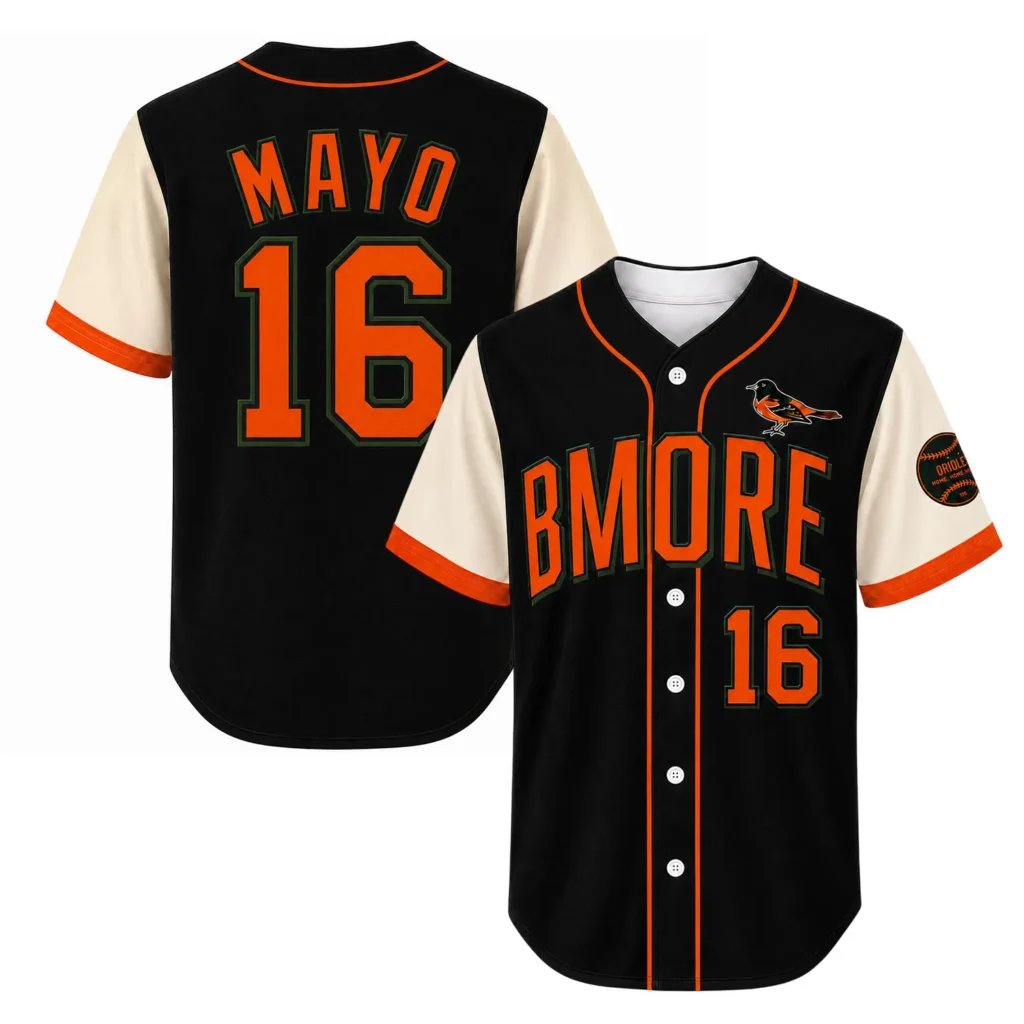 Baltimore Orioles Mayo Baseball Jersey – Bold Fan Style
