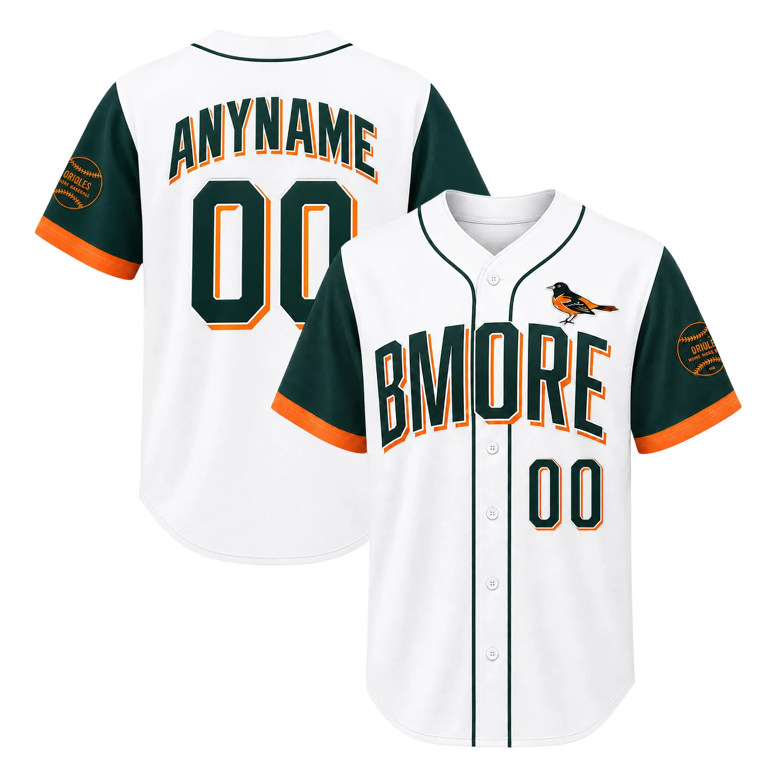 Baltimore Orioles Retro Jersey Custom Name and Number Special