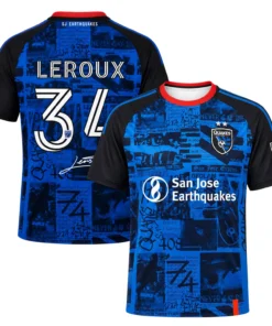 Beau Leroux Fan Jersey Dynamic Quakes Fan Gear