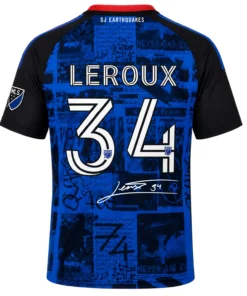 Beau Leroux Fan Jersey Dynamic Quakes Fan Gear
