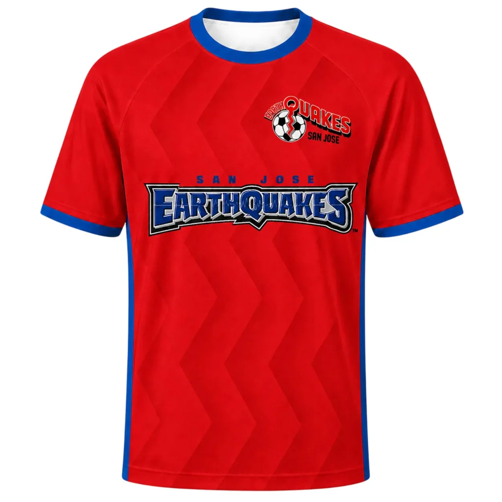 Beau Leroux San Jose Earthquakes Jerseyy Vibrant Red Chevron