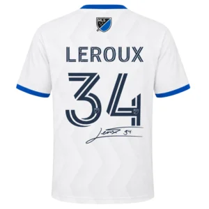 Beau Leroux White Jersey Elite SJ Earthquakes Soccer Kit