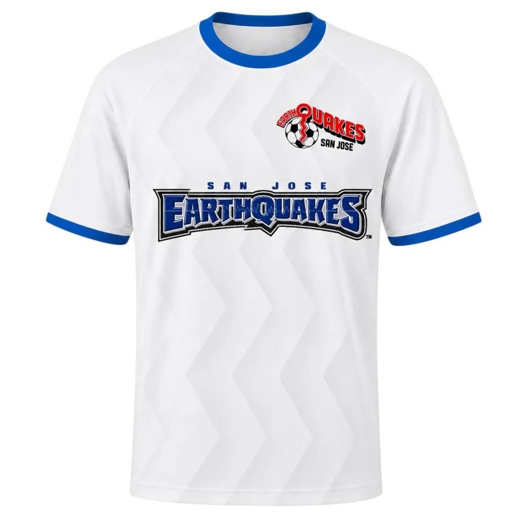 Beau Leroux White Jersey Elite SJ Earthquakes Soccer Kit