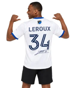 Beau Leroux White Jersey Elite SJ Earthquakes Soccer Kit
