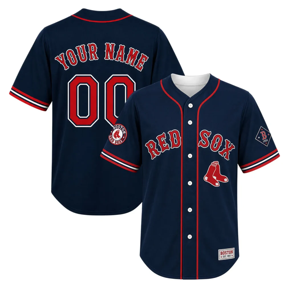 Custom Name Number Red Sox Jersey – Bold Fan Style
