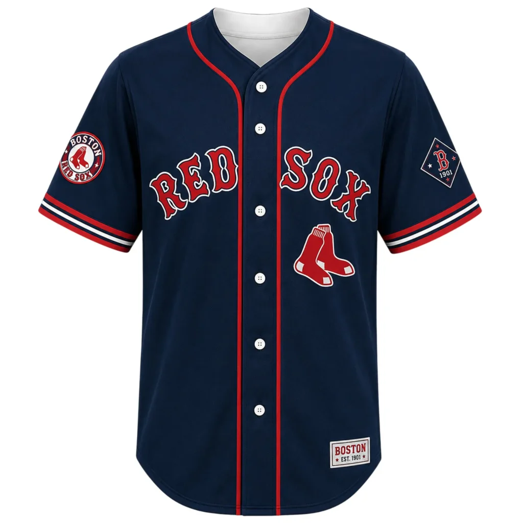 Custom Name Number Red Sox Jersey – Bold Fan Style