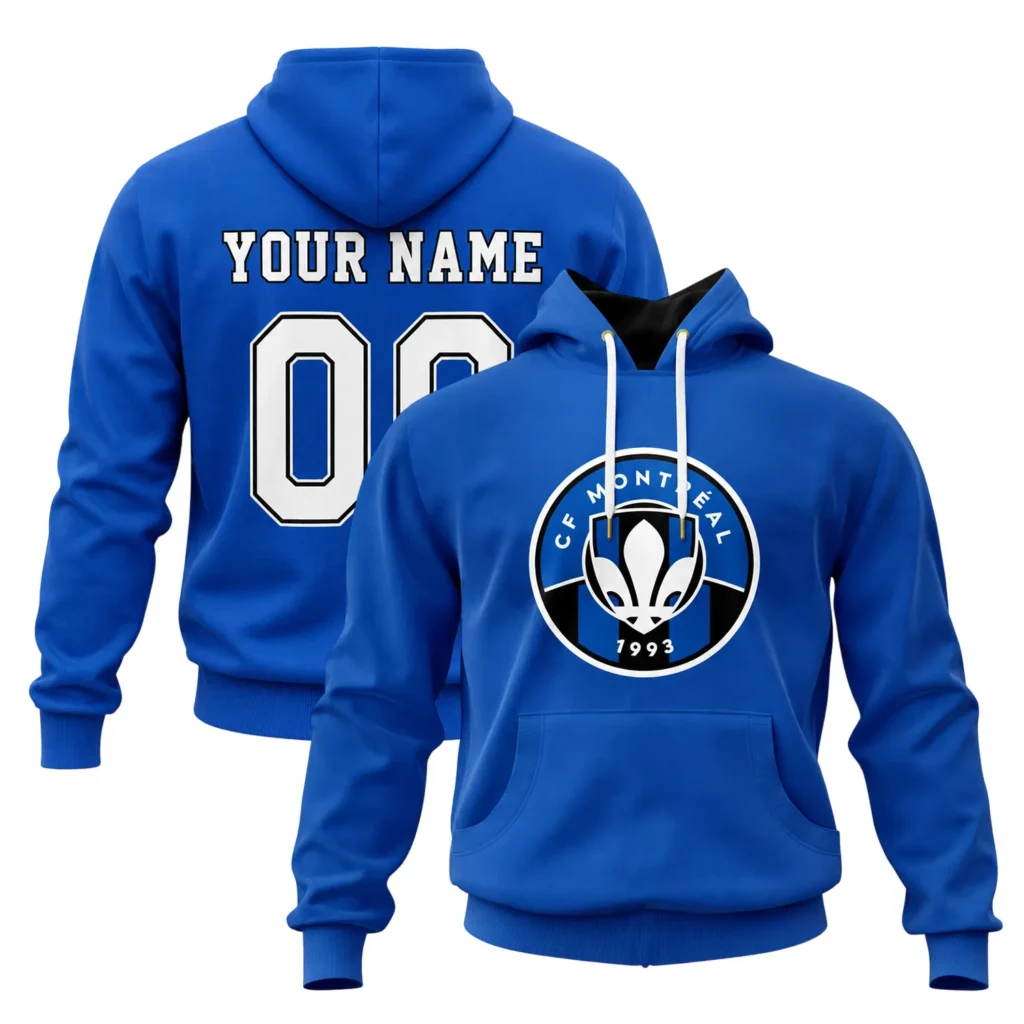 CF Montreal Blue Fleece Hoodie – Custom Elite Fan Apparel