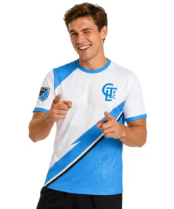 Charlotte FC Custom Soccer Jersey – Dynamic Spider Man Blue Kit