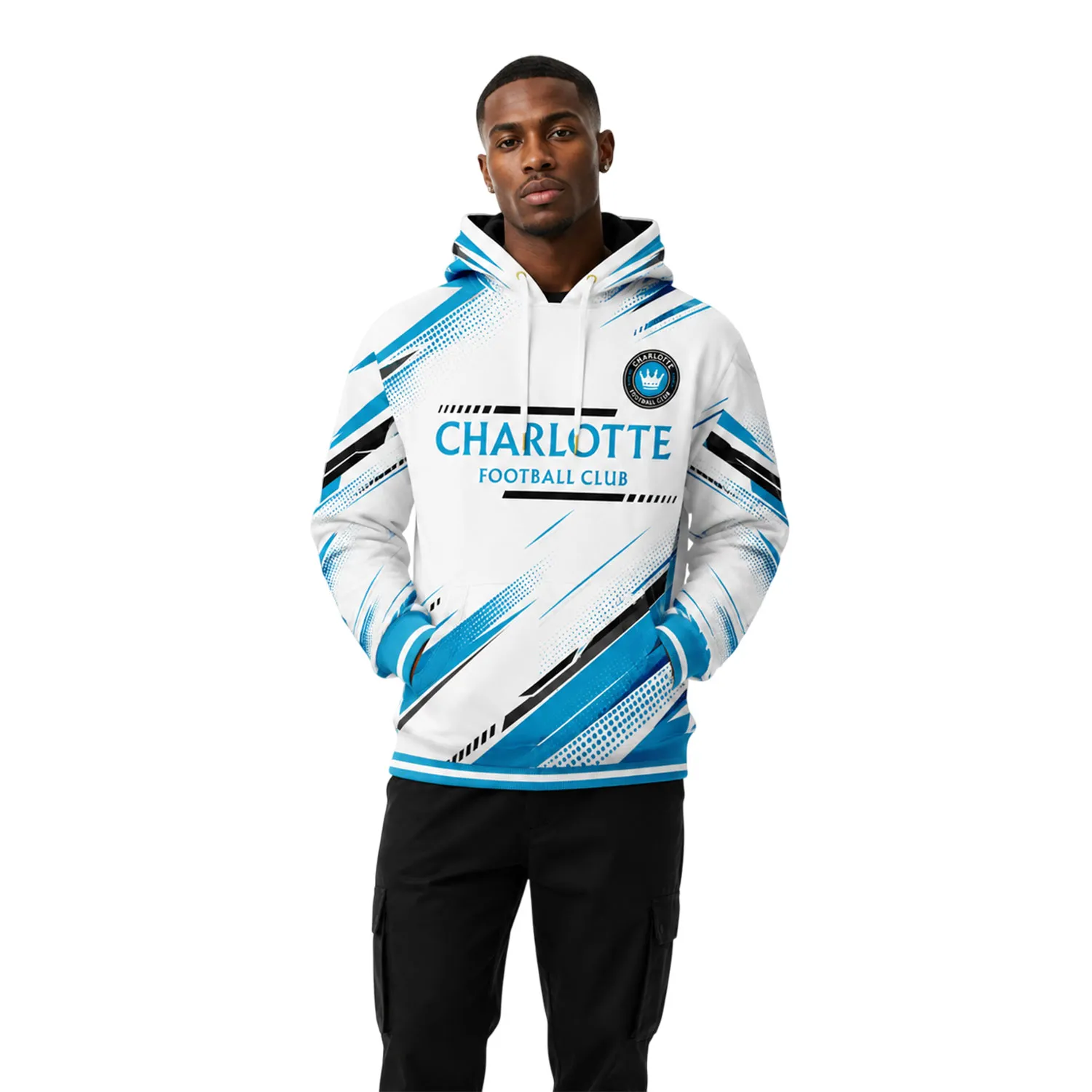 Charlotte FC Hoodie Custom Dynamic Speed Graphic