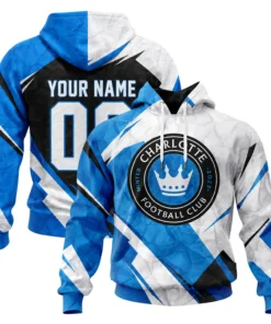 Charlotte FC Hoodie Custom Name Sport Pullover