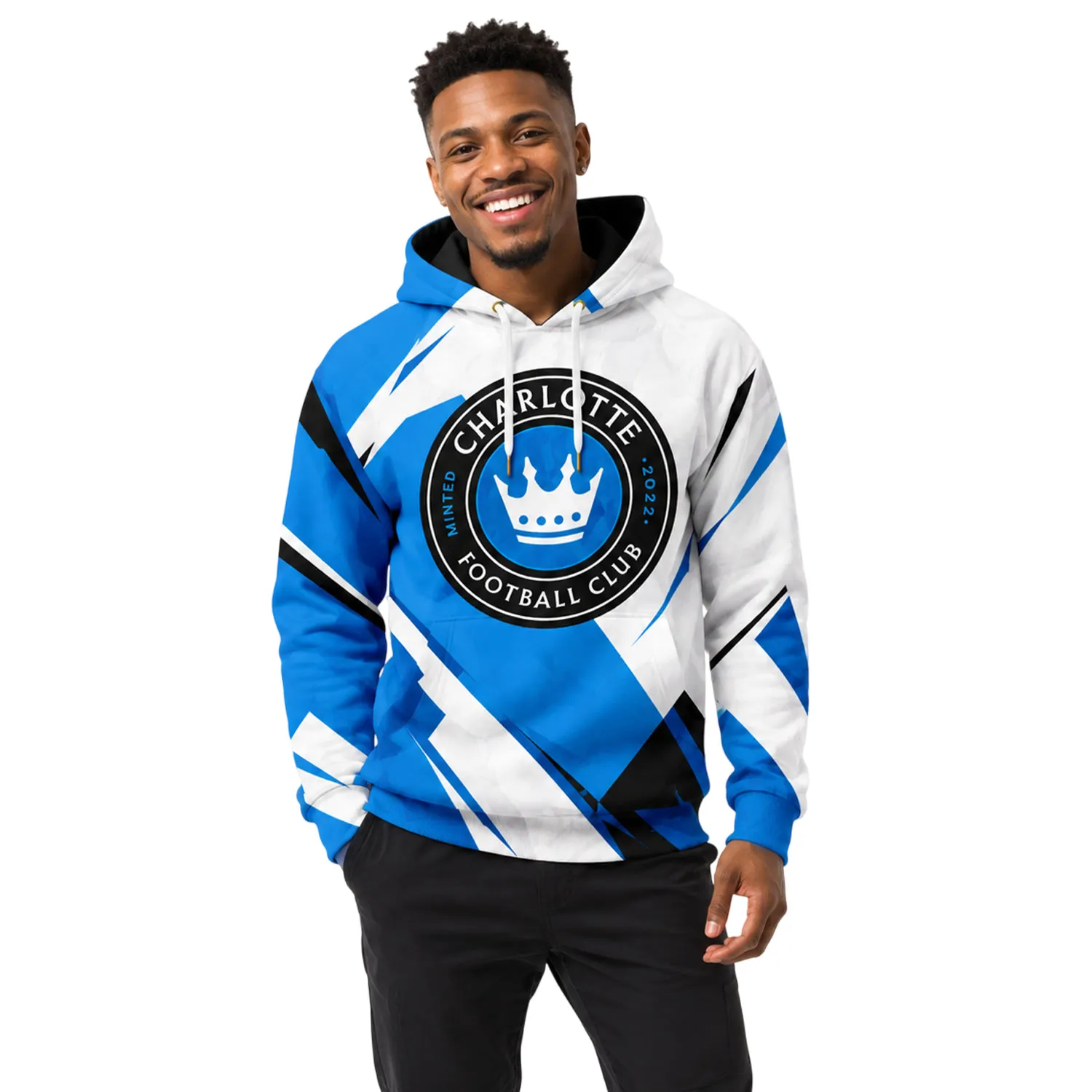 Charlotte FC Hoodie Custom Name Sport Pullover