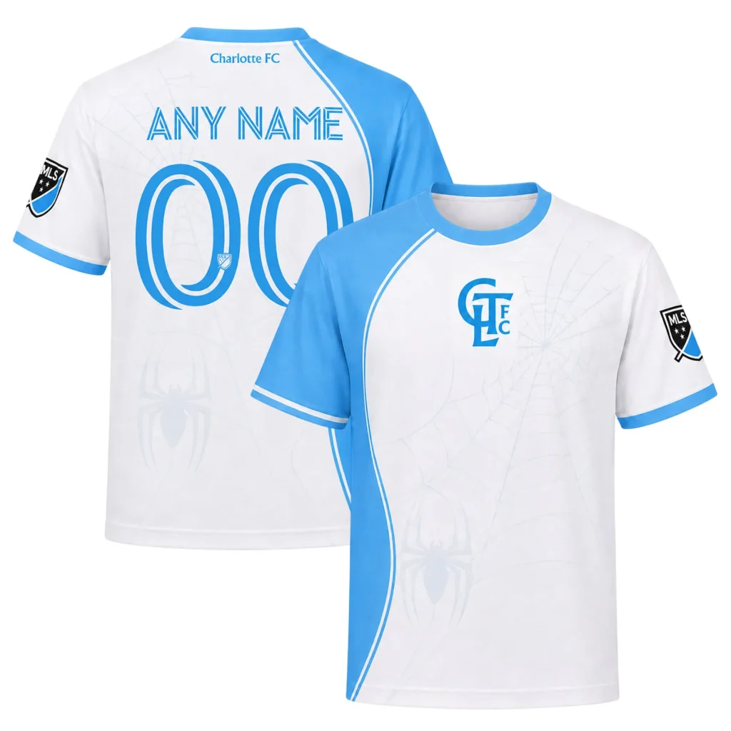 Charlotte FC MLS Jersey – Unique Spiderman Web Kit