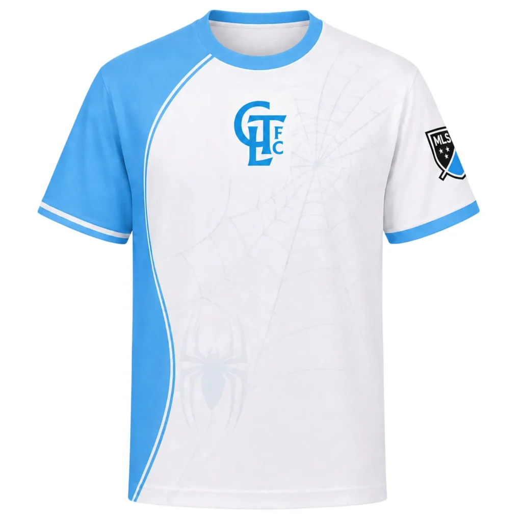 Charlotte FC MLS Jersey – Unique Spiderman Web Kit