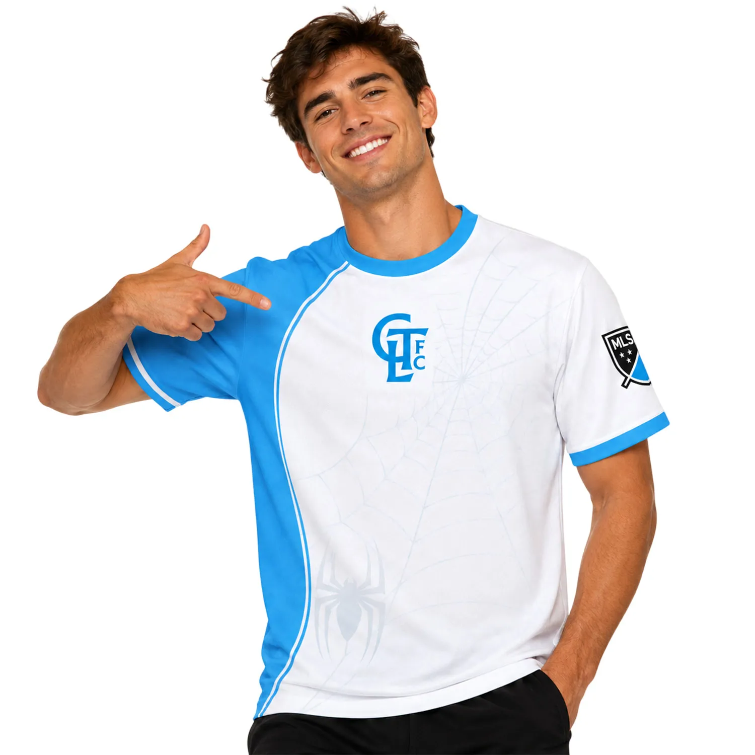 Charlotte FC MLS Jersey – Unique Spiderman Web Kit