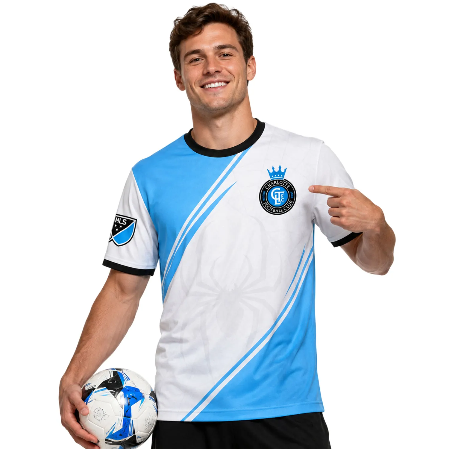 Charlotte FC Spider Man Jersey – Bold Blue Kit