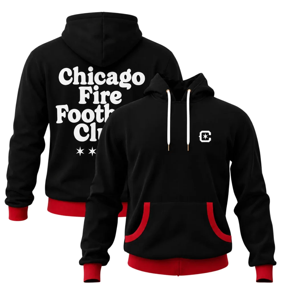 Chicago Fire Black Hoodie Memorable Fan Apparel