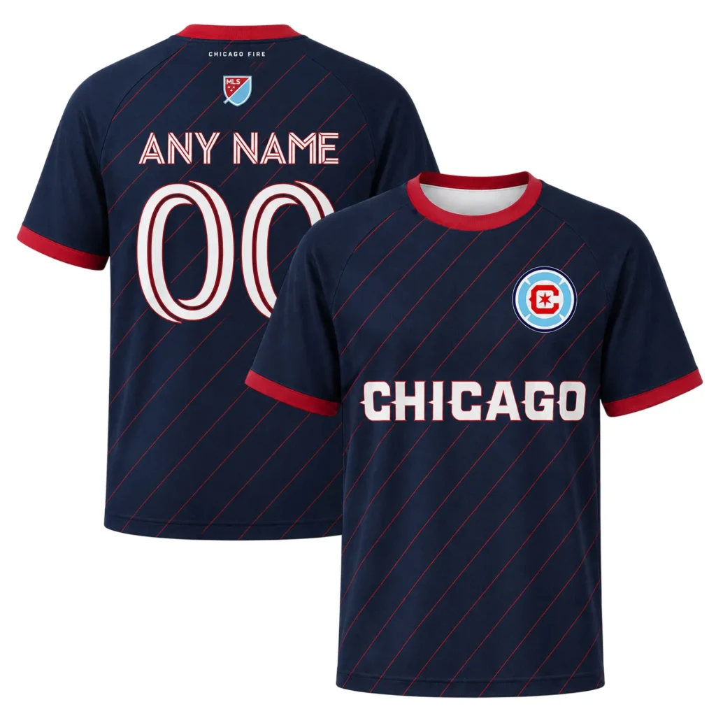 Chicago Fire Custom Soccer Jersey Unique Name & Number