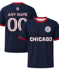 Chicago Fire Custom Soccer Jersey – Unique Name & Number
