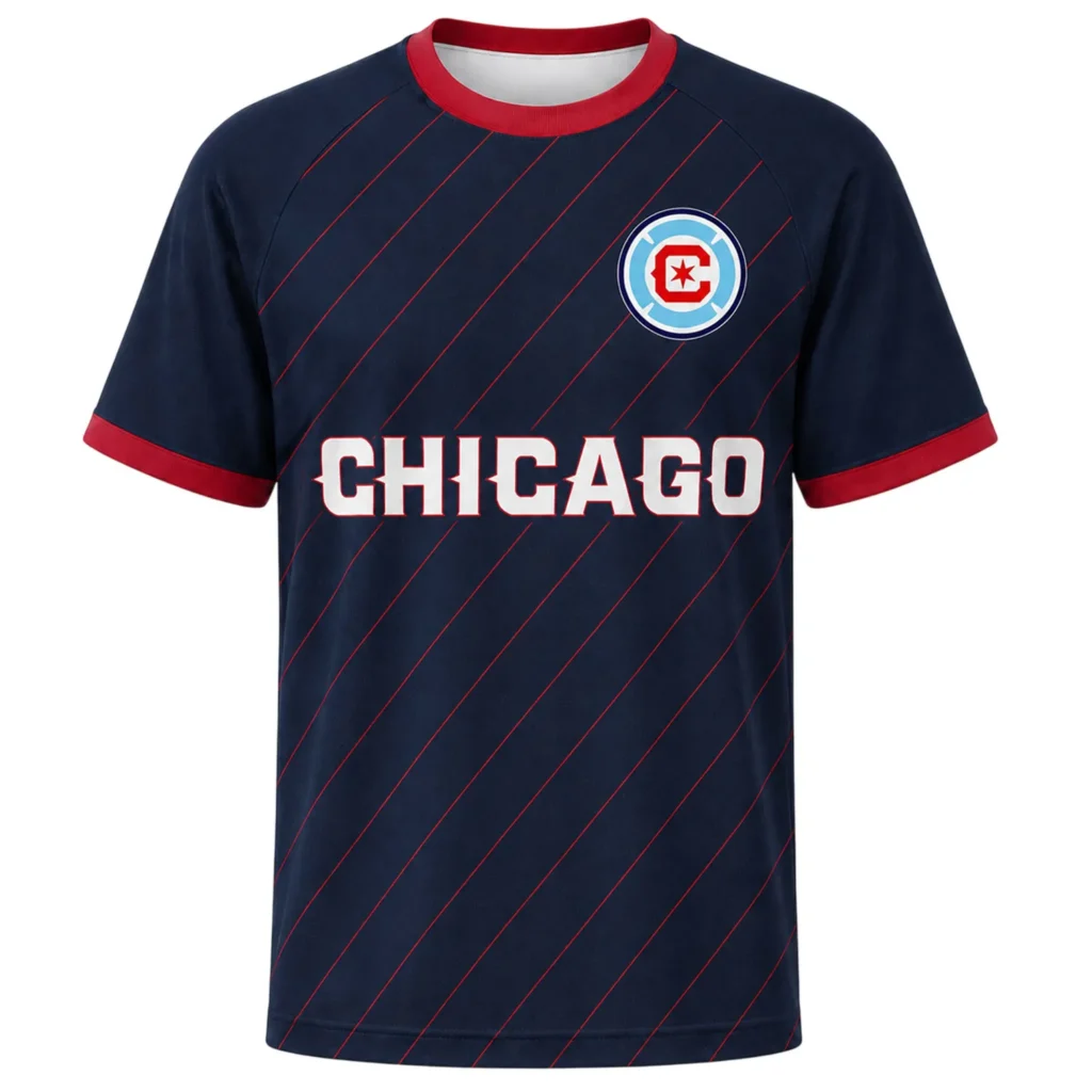 Chicago Fire Custom Soccer Jersey Unique Name & Number