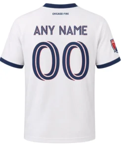 Chicago Fire FC Home White 2026 Jersey – Bold Custom Name & Number Kit