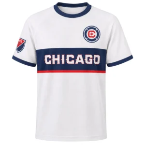 Chicago Fire FC Home White 2026 Jersey – Bold Custom Name & Number Kit