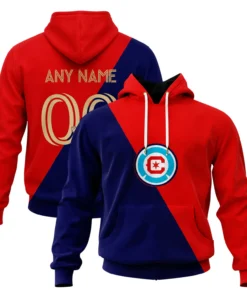 Chicago Fire FC Hoodie Custom Name & Number Epic Fan Gear