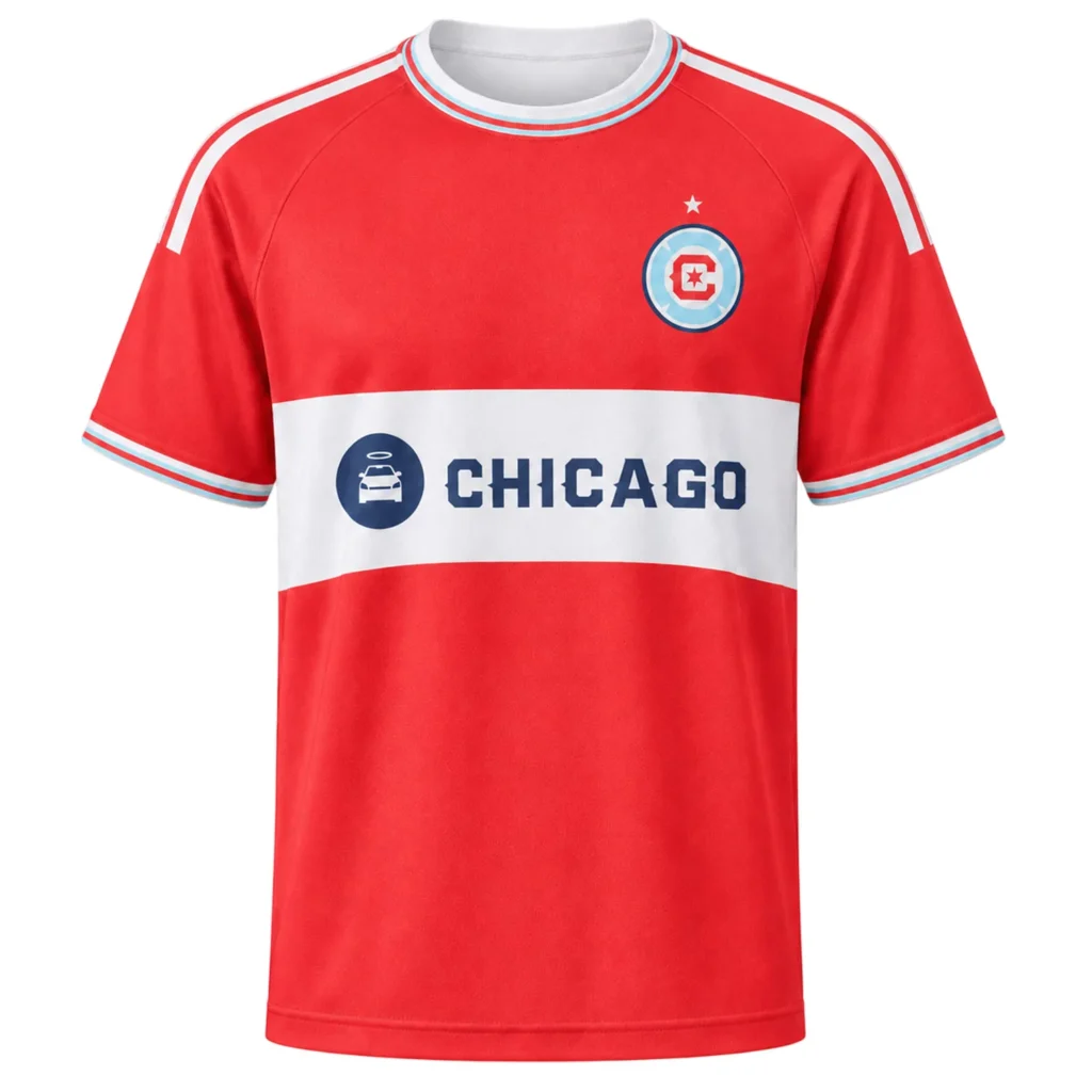 Chicago Fire FC Red 2026 Jersey – Vibrant Custom Name & Number Kit