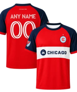 Chicago Fire FC Red & Navy Jersey – Unique Name & Number
