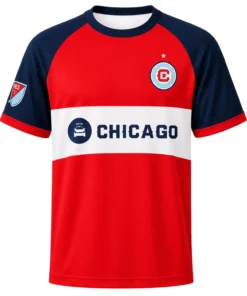 Chicago Fire FC Red & Navy Jersey – Unique Name & Number
